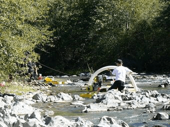 How to prospect for gold using a suction dredge